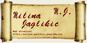 Milina Jaglikić vizit kartica